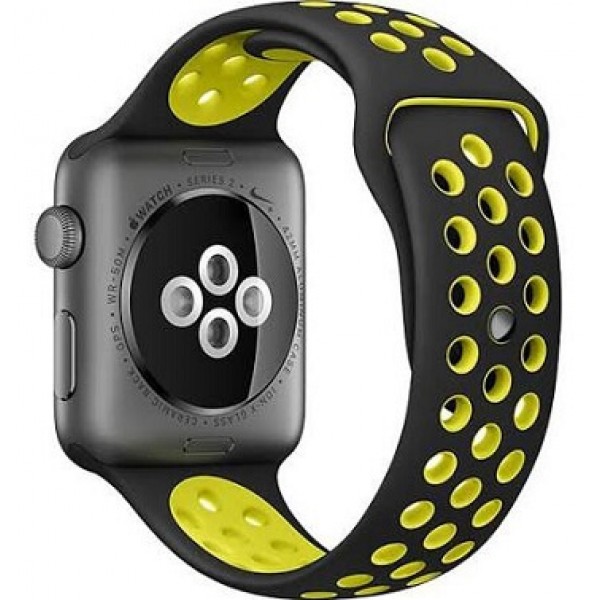 Ремешок Черно-Желтый Dot Style для Apple Watch 42mm