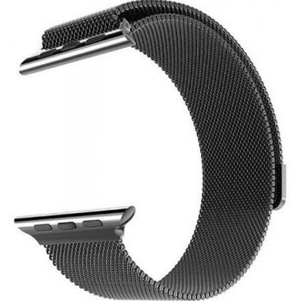 Cетчатый миланский Milanese браслет для Apple Watch 42мм Black
