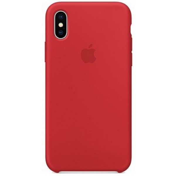 Силиконовый чехол 10 (X), 10S (XS) Apple Silicone Case красный (PRODUCT) RED