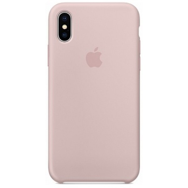 Силиконовый чехол 10 (X), 10S (XS) Apple Silicone Case розовый песок (Pink Sand)