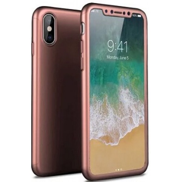 Силиконовый чехол 10 (X), 10S (XS) Rose Gold