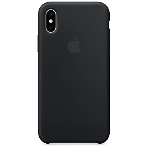 Силиконовый чехол 10 (X), 10S (XS) Apple Silicone Case чёрный