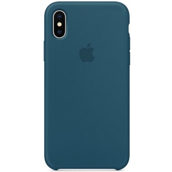 Силиконовый чехол 10 (X), 10S (XS) Apple Silicone Case синий (Cosmos Blue)
