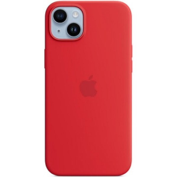 Silicone case iPhone 14 Plus MagSafe Red