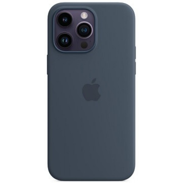Silicone case iPhone 14 Pro Max MagSafe Blue