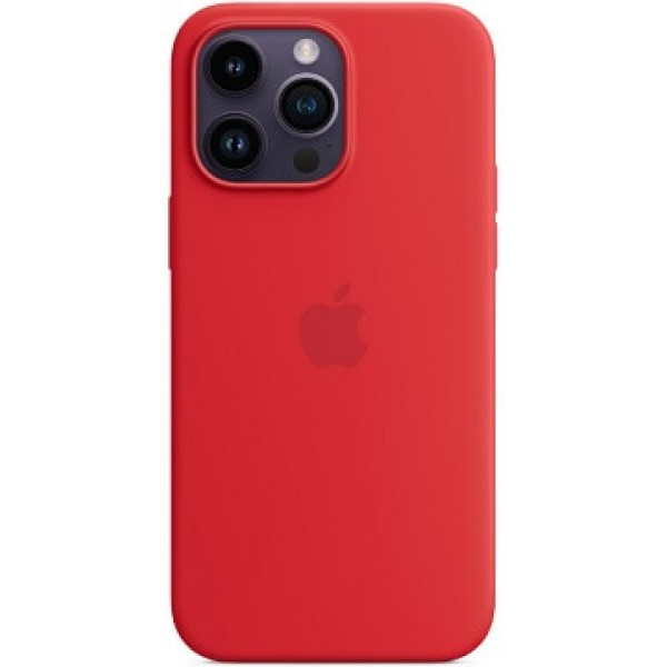 Silicone case iPhone 14 Pro Max MagSafe Red