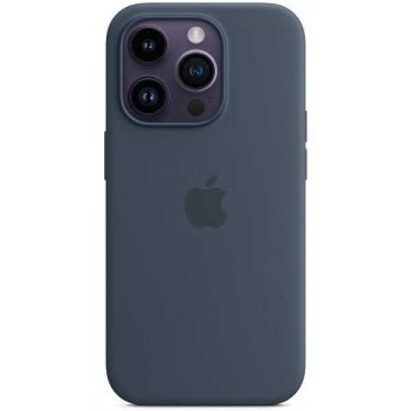 Silicone case iPhone 14 Pro MagSafe Blue