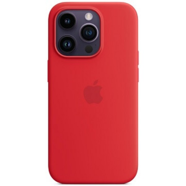 Silicone case iPhone 14 Pro MagSafe Red