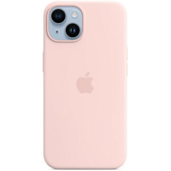Silicone case iPhone 14 MagSafe Pink