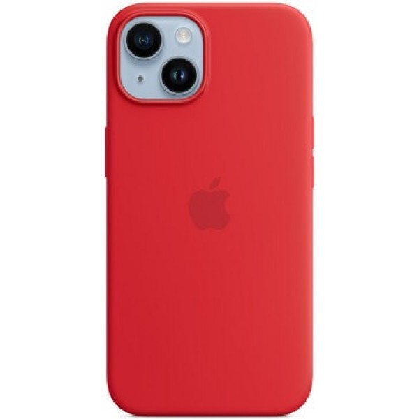 Silicone case iPhone 14 MagSafe Red