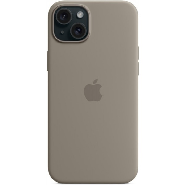 Silicone case iPhone 15 Plus MagSafe Clay