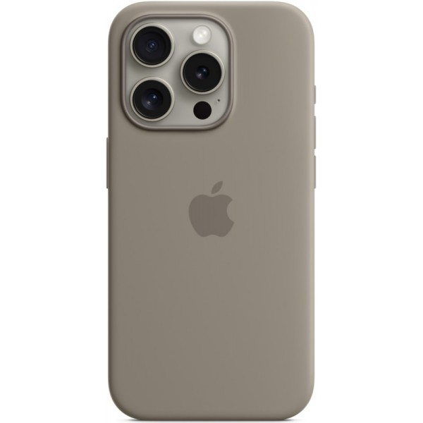 Silicone case iPhone 15 Pro MagSafe Clay