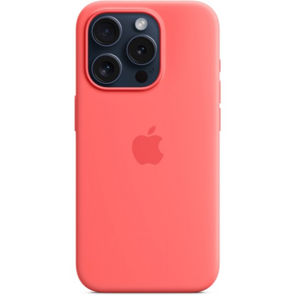 Silicone case iPhone 15 Pro MagSafe Guava
