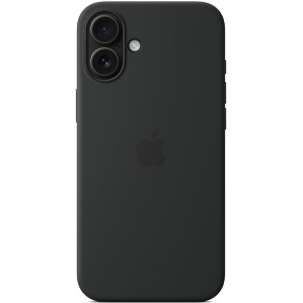 Silicone case iPhone 16 Plus MagSafe Black