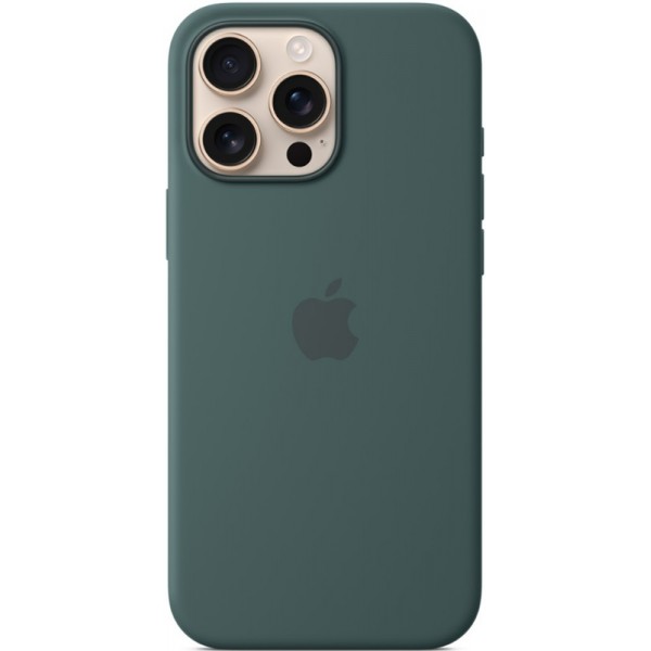 Silicone case iPhone 16 Pro Max MagSafe Lake Green