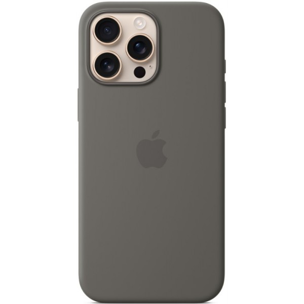 Silicone case iPhone 16 Pro Max MagSafe Stone Gray