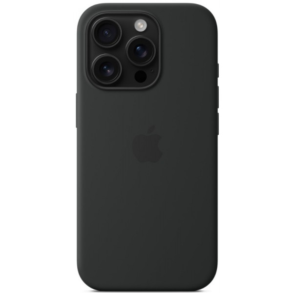 Silicone case iPhone 16 Pro MagSafe Black