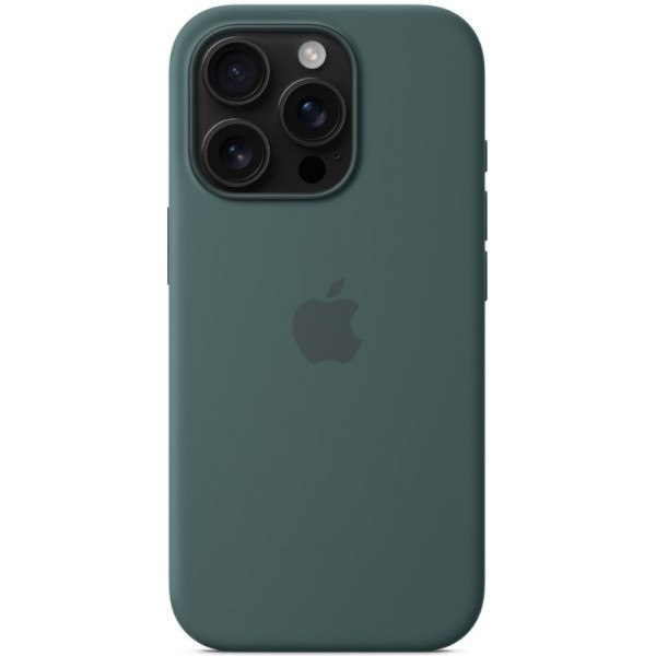 Silicone case iPhone 16 Pro MagSafe Lake Green