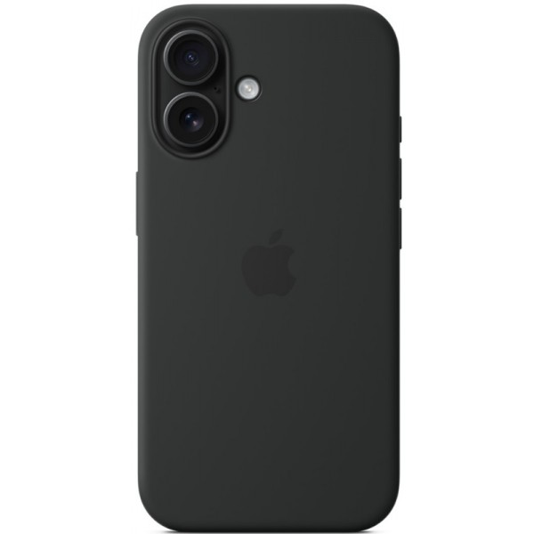 Silicone case iPhone 16 MagSafe Black