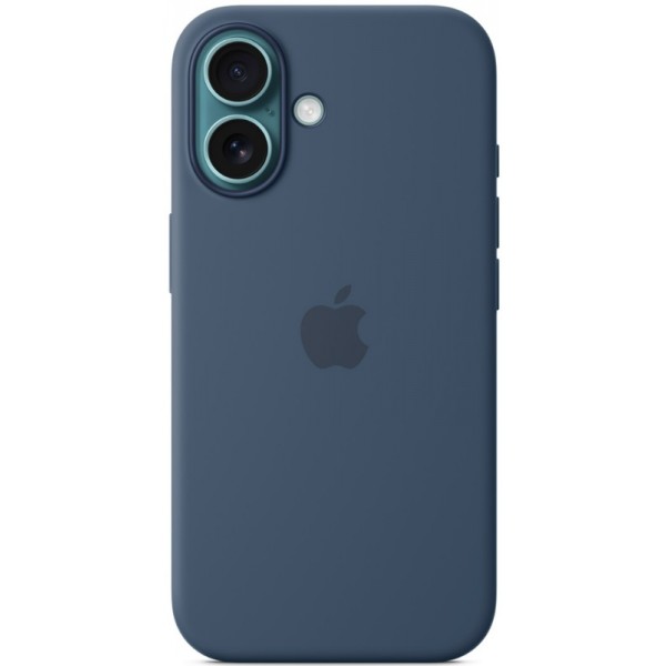 Silicone case iPhone 16 MagSafe Denim