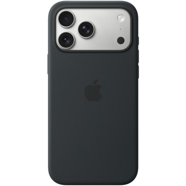 Silicone case iPhone 17 Pro Max MagSafe Black