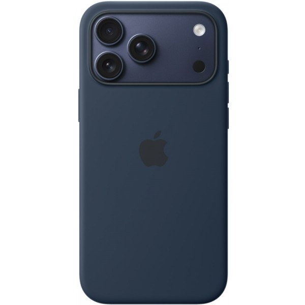 Silicone case iPhone 17 Pro Max MagSafe Midnight