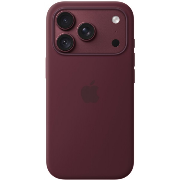Силиконовый чехол iPhone 18 Pro MagSafe Burgundy
