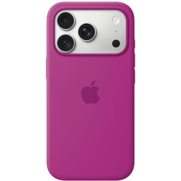 Силиконовый чехол iPhone 18 Pro MagSafe Magenta