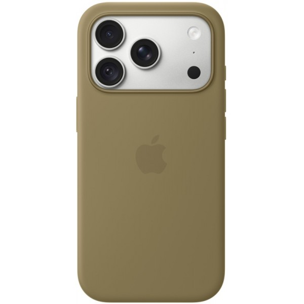 Силиконовый чехол iPhone 18 Pro MagSafe Olive