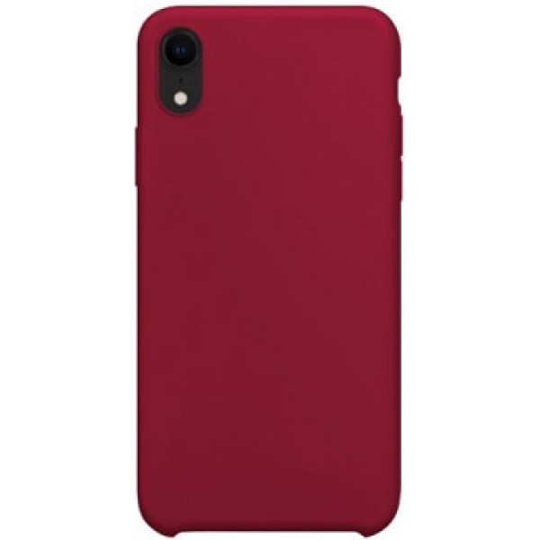 Силиконовый чехол iPhone Xr (10r) бордовый