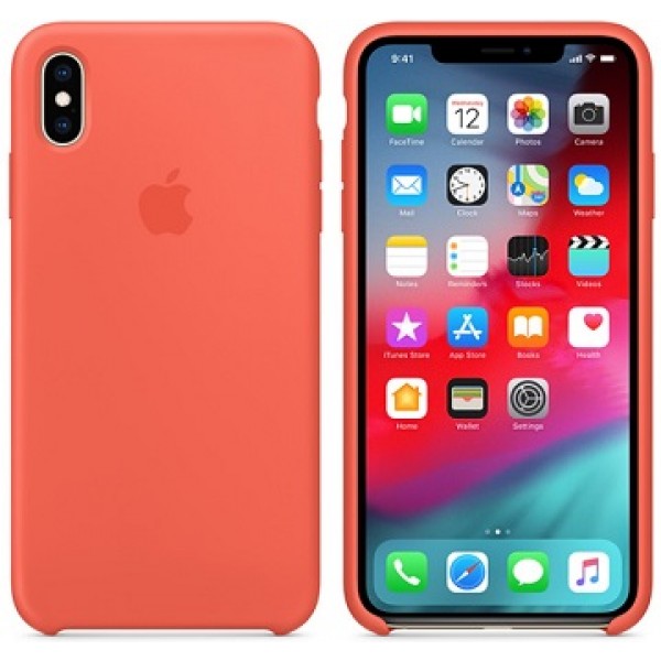 Силиконовый чехол iPhone XS Max (10S Max), цвет спелый нектарин