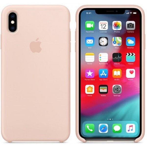 Силиконовый чехол iPhone XS Max (10S Max), цвет розовый песок