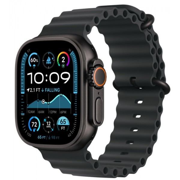 Apple Watch Ultra 2 Black 49 mm Black Ocean Band