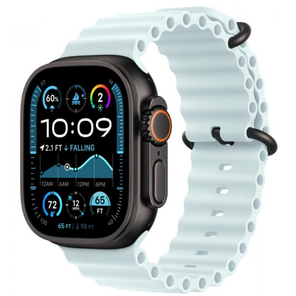Apple Watch Ultra 2 Black 49 mm Ice Blue Ocean Band