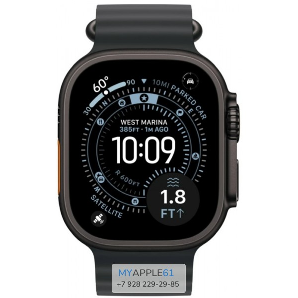 Apple Watch Ultra 3 Black Titanium 49 mm Black Ocean Band