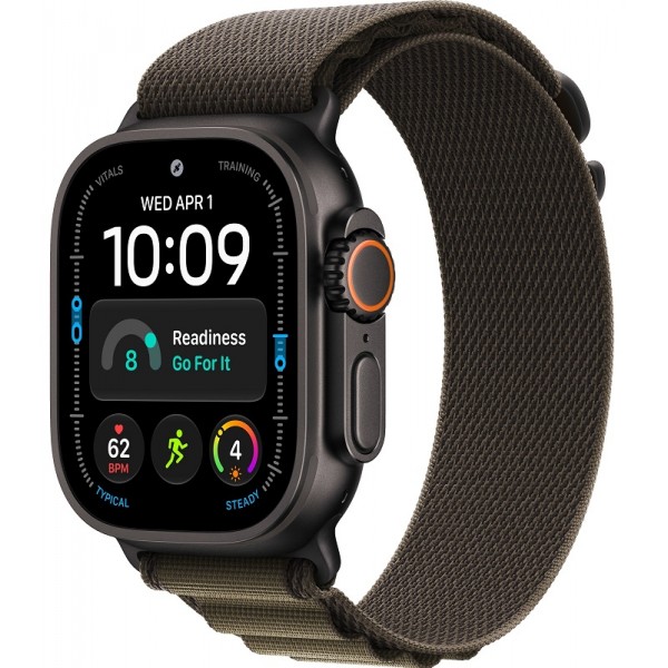 Apple Watch Ultra 4 Black 49 mm Dark Olive Alpine Loop