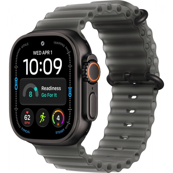 Apple Watch Ultra 4 Black 49 mm Translucent Black Ocean Band