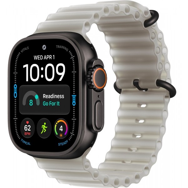 Apple Watch Ultra 4 Black 49 mm Translucent Gray Ocean Band
