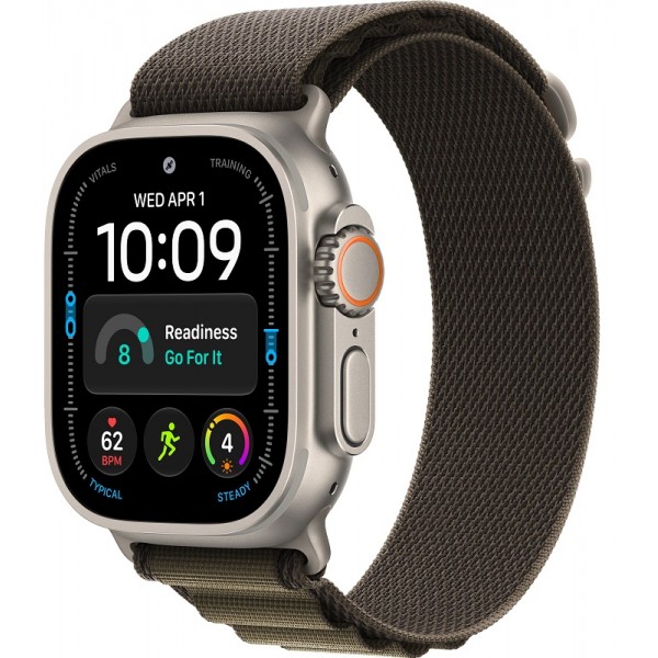 Apple Watch Ultra 4 Natural 49 mm Dark Olive Alpine Loop