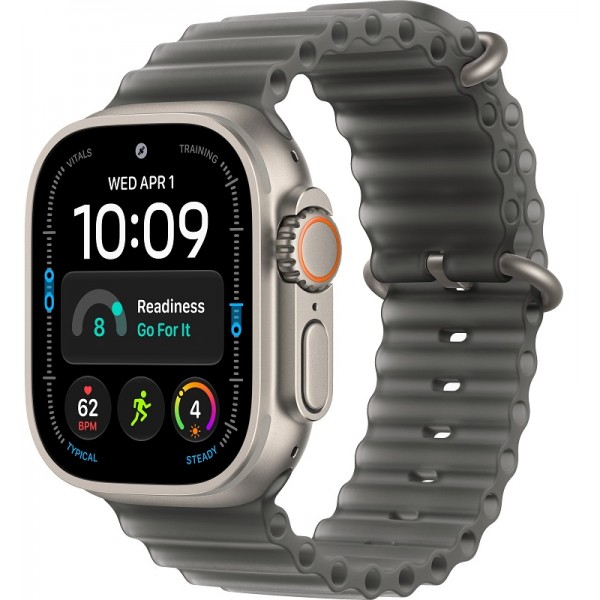 Apple Watch Ultra 4 Natural 49 mm Translucent Black Ocean Band