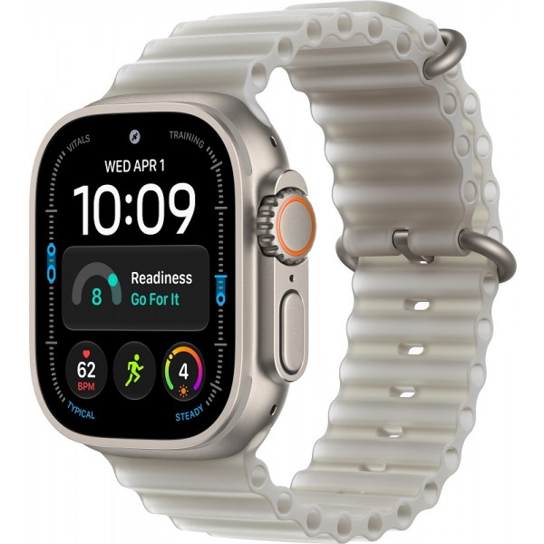 Apple Watch Ultra 4 Natural 49 mm Translucent Gray Ocean Band