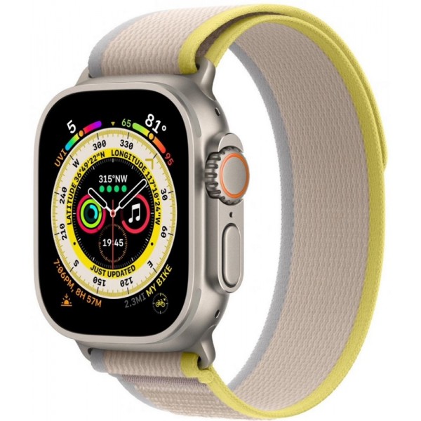 Apple Watch Ultra 49 mm Yellow Beige Trail Loop