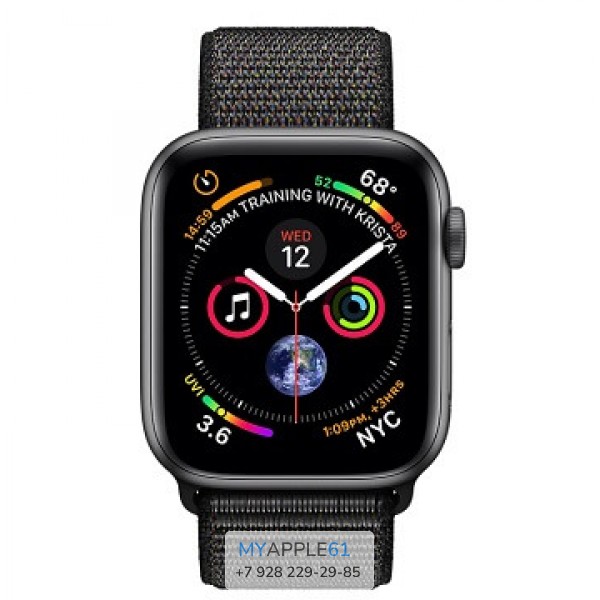 Apple Watch Series 4 40 mm Space Gray with Black Sport Loop