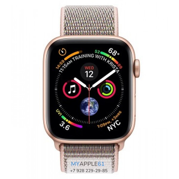 Apple Watch Series 4 44 mm Gold with Pink Sand Sport Loop
