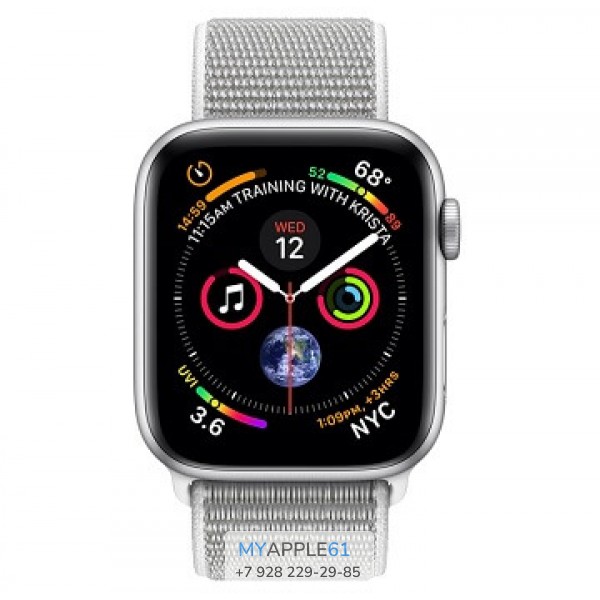 Apple Watch Series 4 44 mm Silver with Seashell Sport Loop