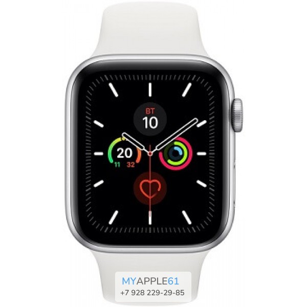 Apple Watch Series 5 44 mm Silver White